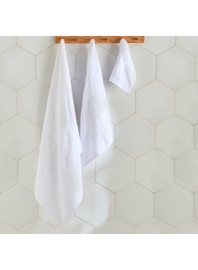 Home Box Atlanta 8-Piece Textured Cotton Towel Set - Image 4